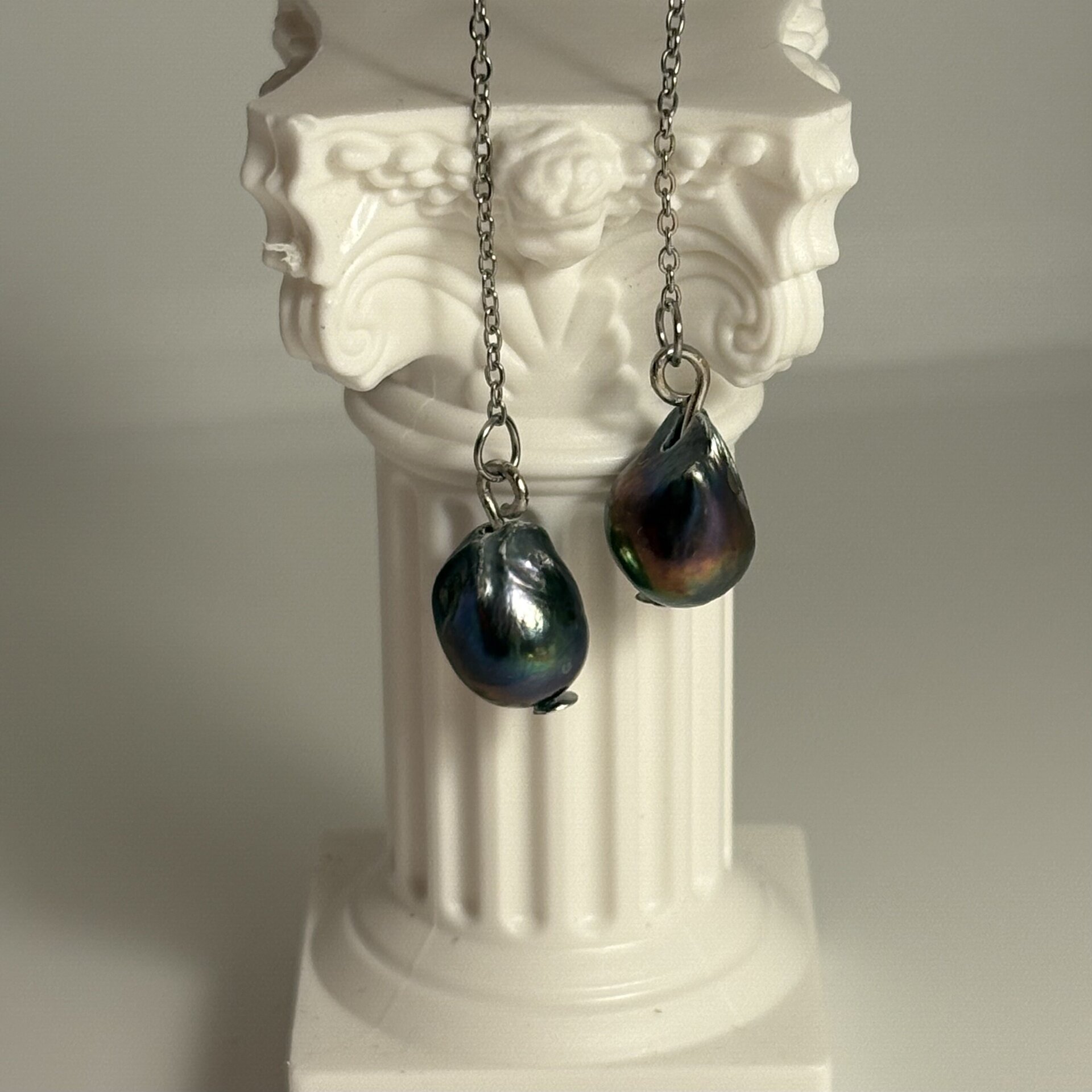 Pendientes Perla oculta - 4