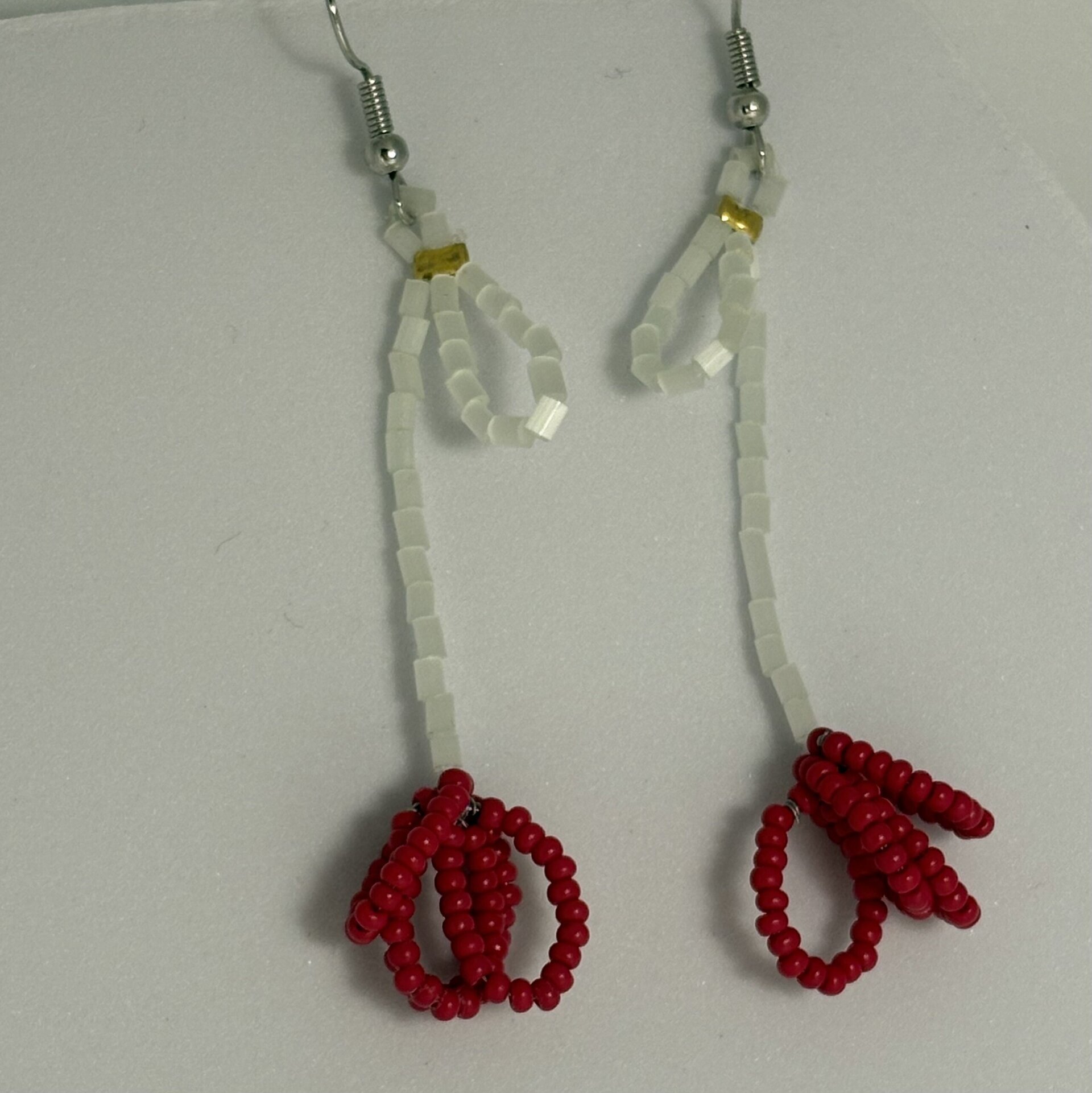 Pendientes Flor carmesí - 2